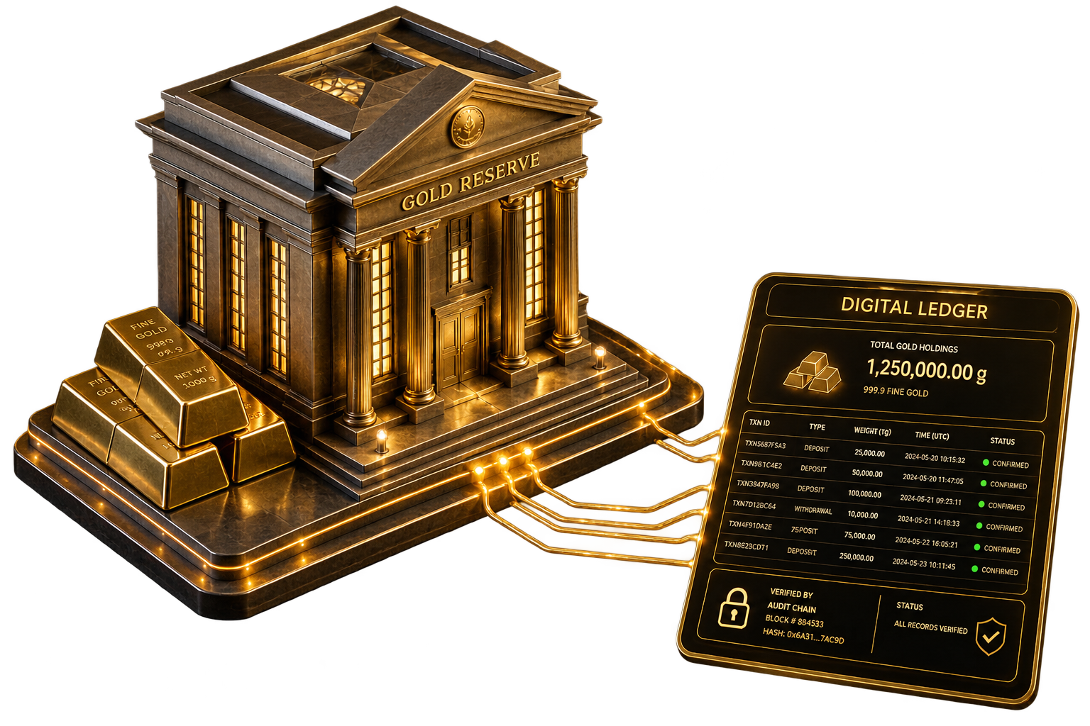 Institutional-grade vault and security facility
